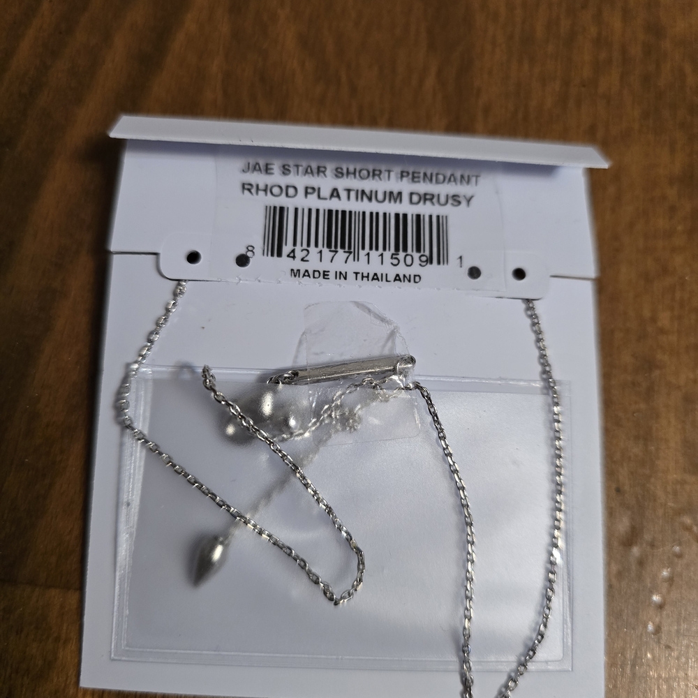 Kendra Scott Platinum Star Drusy Pendant Necklace - Picture 2 of 3